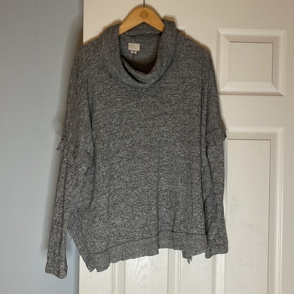 Anthropologie Postmark Lessen Cowl Neck Sweater Size Medium - Picture 2 of 4